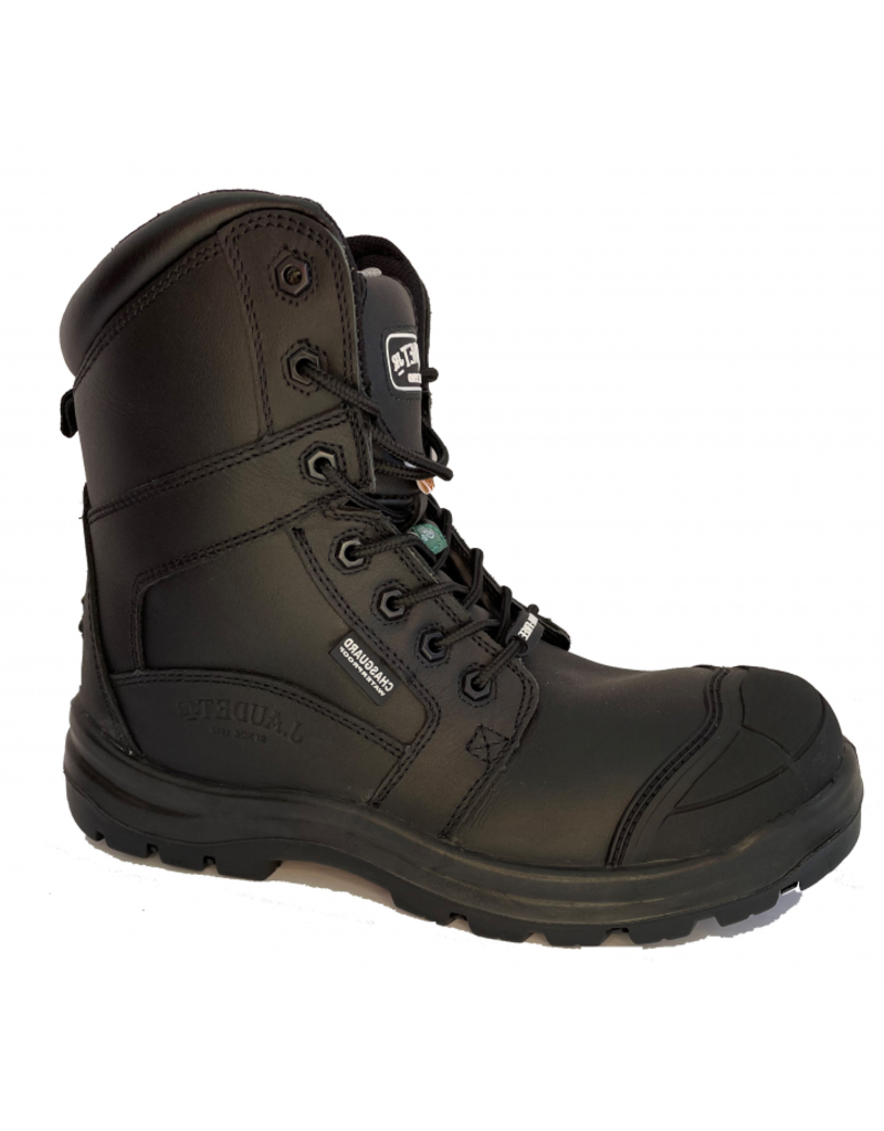 J.AUDET.JR J. Audet Black TRS Waterproof Work Boot