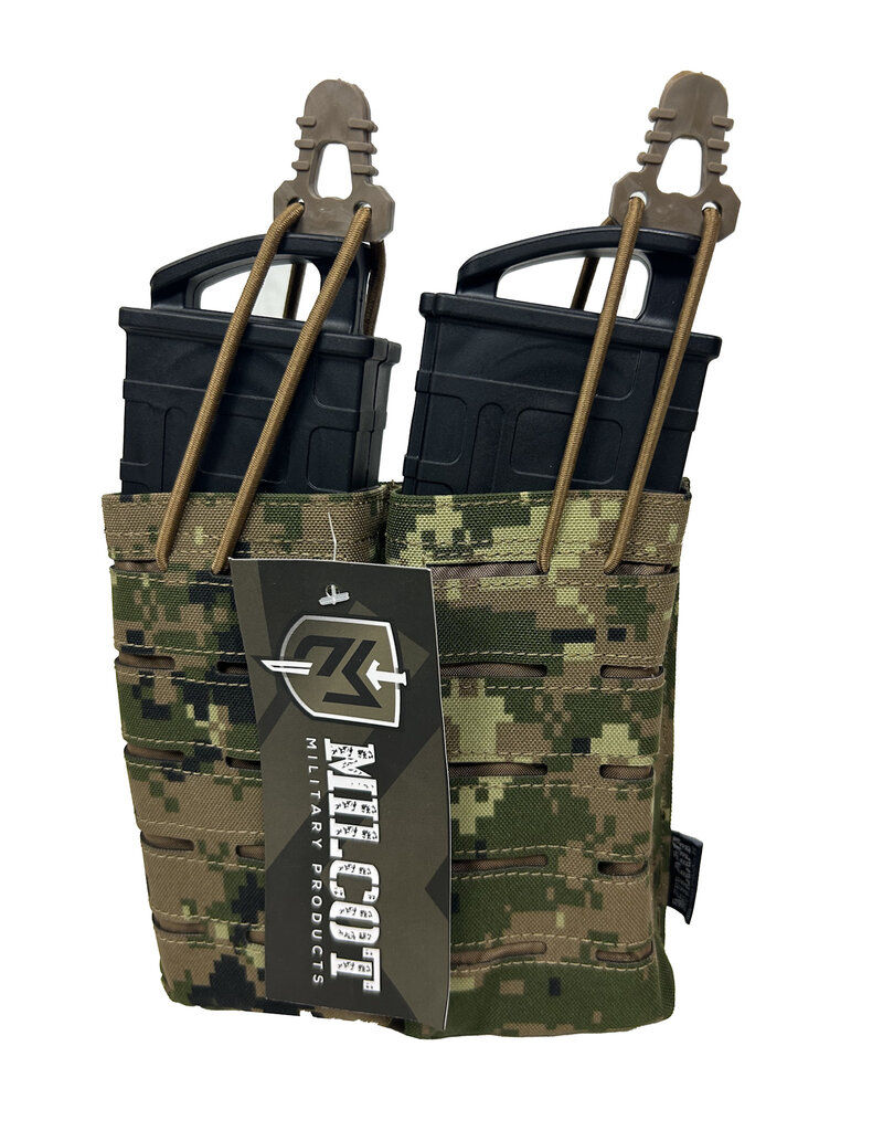 MILCOT MILITARY POCHETTE CHARGEUR OPEN DOUBLE 5.56 M/4 LASER-CUT MT MILCOT