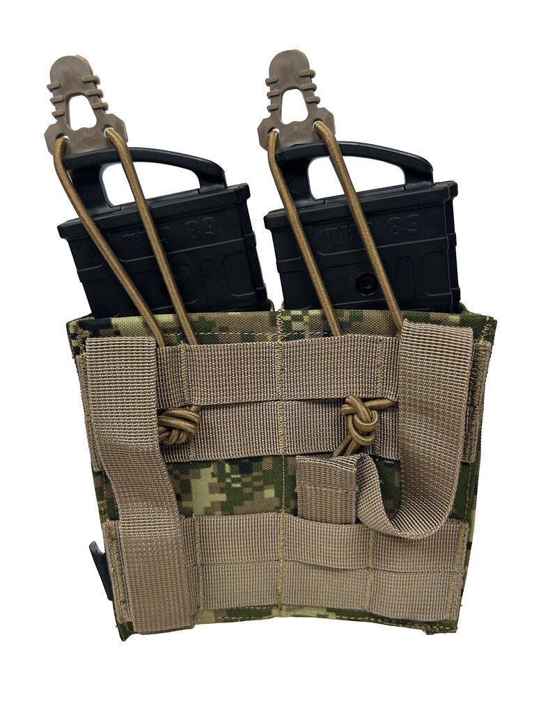 MILCOT MILITARY DOUBLE OPEN MAGAZINE POUCH 5.56 M/4 LASER-CUT MT MILCOT