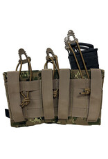 MILCOT MILITARY DOUBLE OPEN TRIPLE MAGAZINE POUCH 6X 5.56 M/4 MT MILCOT
