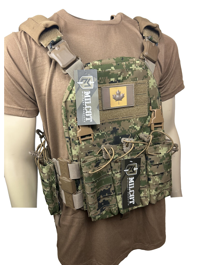 MILCOT MILITARY PANNEAU AVANT VESTE MOLLE LASER-CUT MT MILCOT