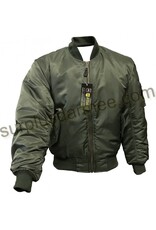 SGS Manteau Aviation Bomber MA-1 Olive Sage SGS