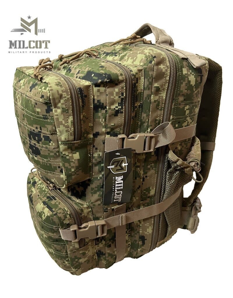 MILCOT MILITARY BACKPACK ASSAULT PACK 35L CAMO DIGI-TAN MILCOT