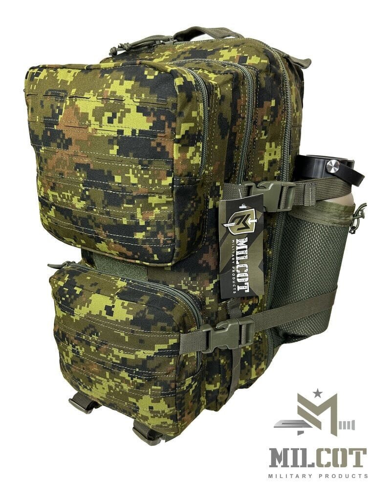 MILCOT MILITARY ASSAULT PACK 35L CAMO BACKPACK DIGI-GREEN MILCOT