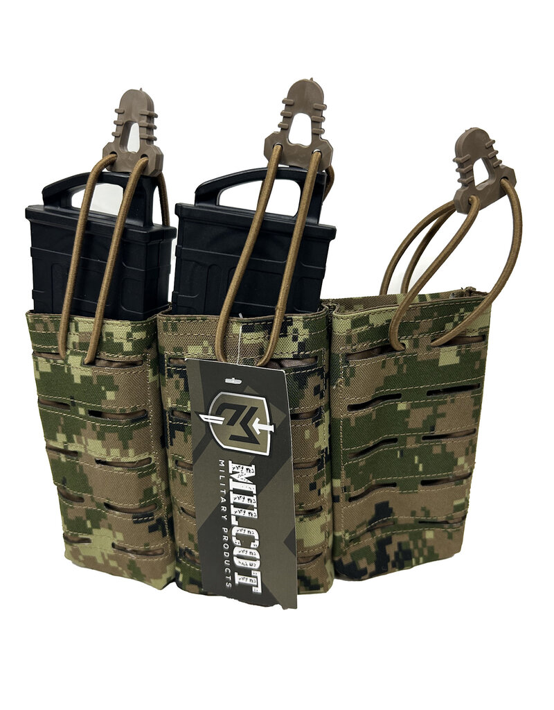 MILCOT MILITARY Pochette Chargeur Open Triple 5.56 M/4  Laser-Cut  MILCOT