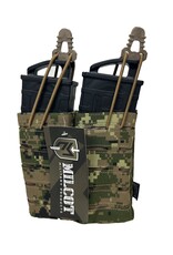 MILCOT MILITARY POCHETTE CHARGEUR OPEN DOUBLE 5.56 M/4 LASER-CUT MILCOT