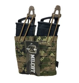 MILCOT MILITARY DOUBLE OPEN MAGAZINE POUCH 5.56 M/4 LASER-CUT MILCOT