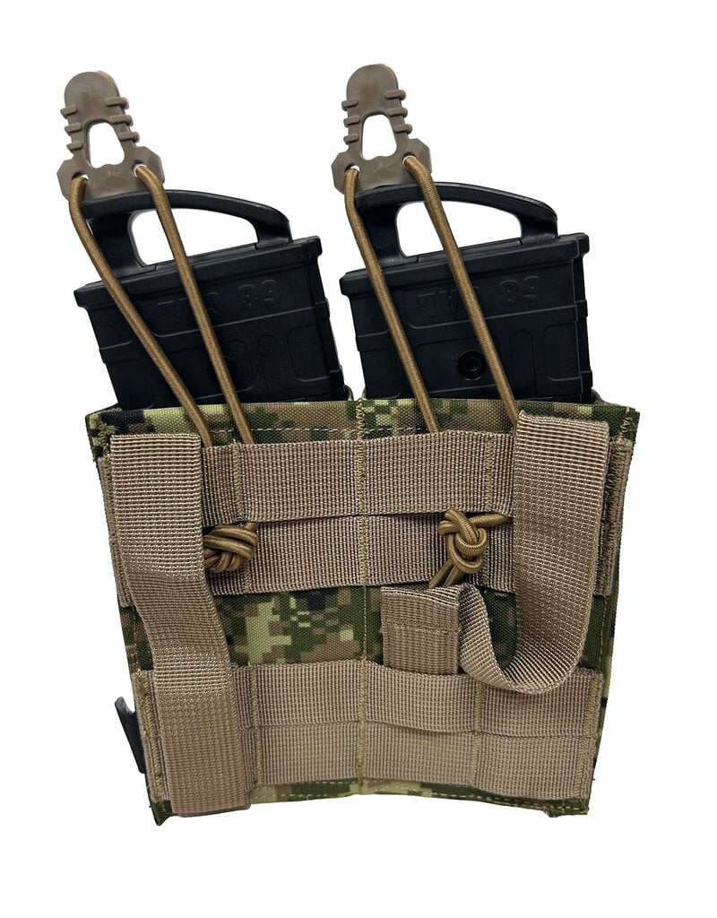 MILCOT MILITARY DOUBLE OPEN MAGAZINE POUCH 5.56 M/4 LASER-CUT MILCOT