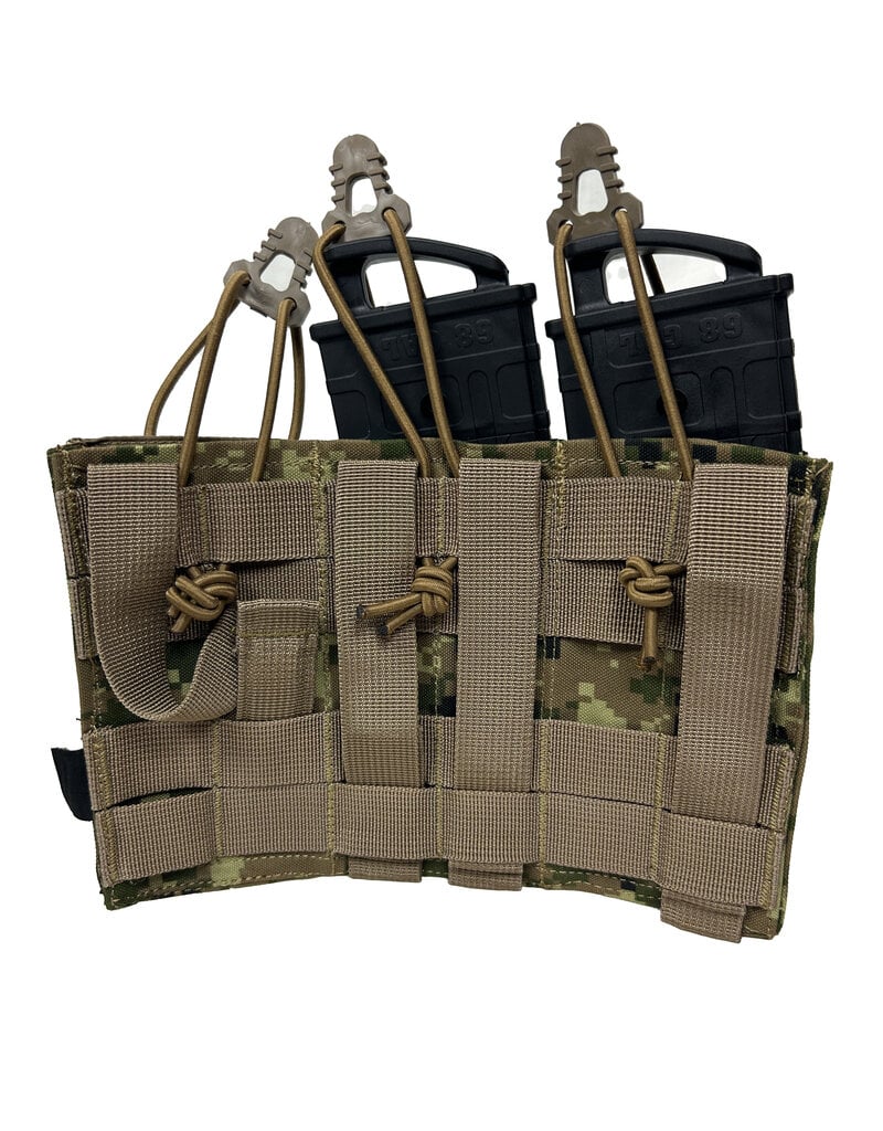 MILCOT MILITARY Open Triple Magazine Pouch 5.56 M/4 Laser-Cut  MILCOT