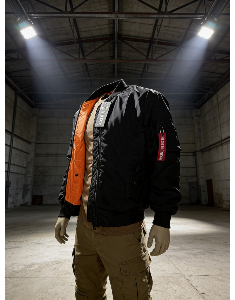 MILCOT MILITARY Milcot Military Aviation Bomber Coat