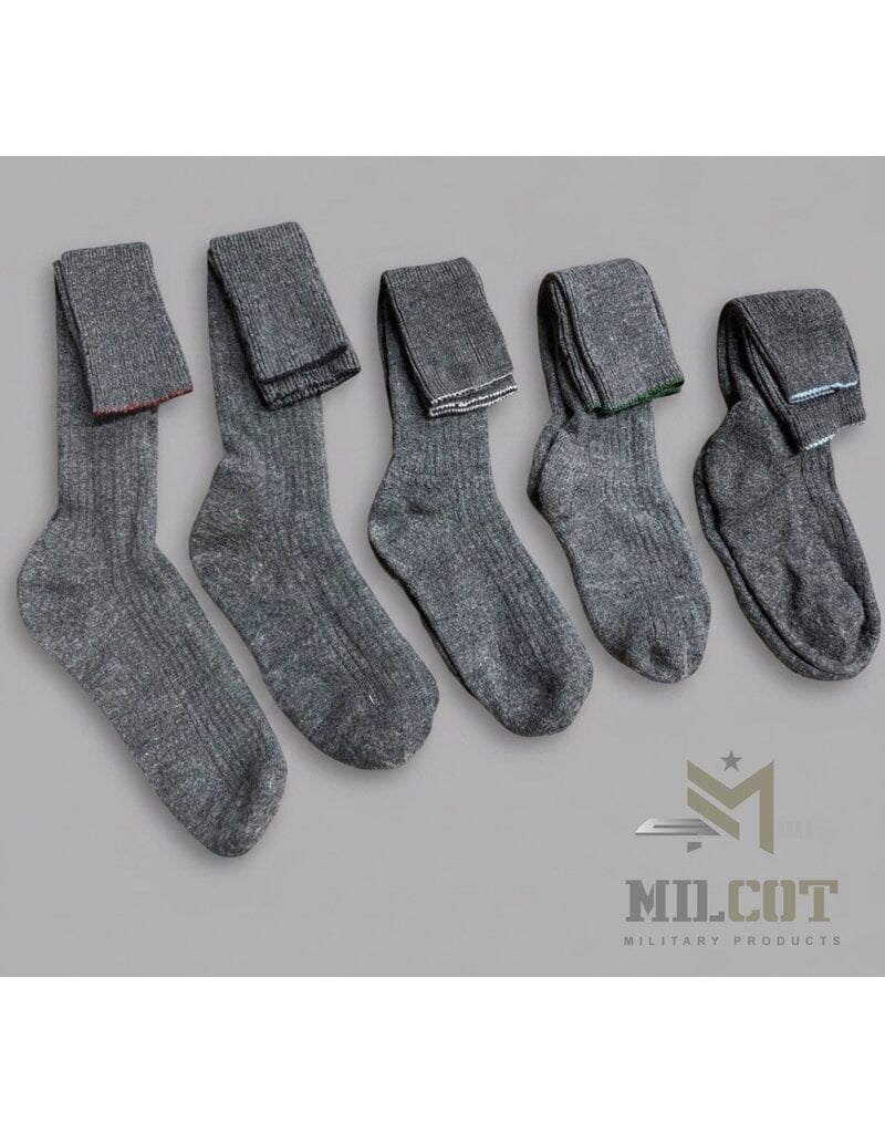 MILCOT MILITARY Bas de Laine Usagé Militaire Canadien Gris
