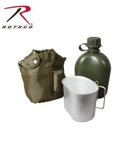 ROTHCO Rothco 3 Piece Canteen Kit With Cover & Aluminum Cup