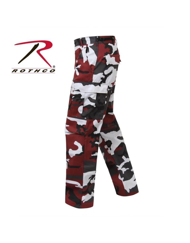 ROTHCO Pantalon Style Militaire Camo Rouge