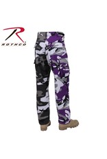 ROTHCO Pantalon Style Militaire Deux Couleurs Mauve-urbain