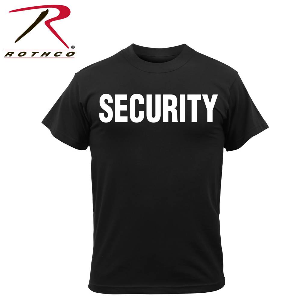 Rothco 2 Sided Security T Shirt Army Supply Store Military