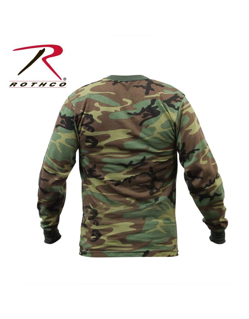 ROTHCO Rothco Long Sleeve Camo T-Shirt Woodland