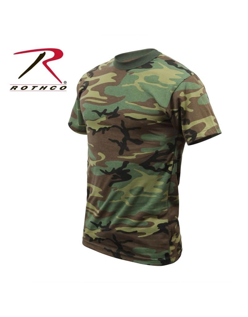 ROTHCO Chandail T-Shirt Rothco  Woodland Camo