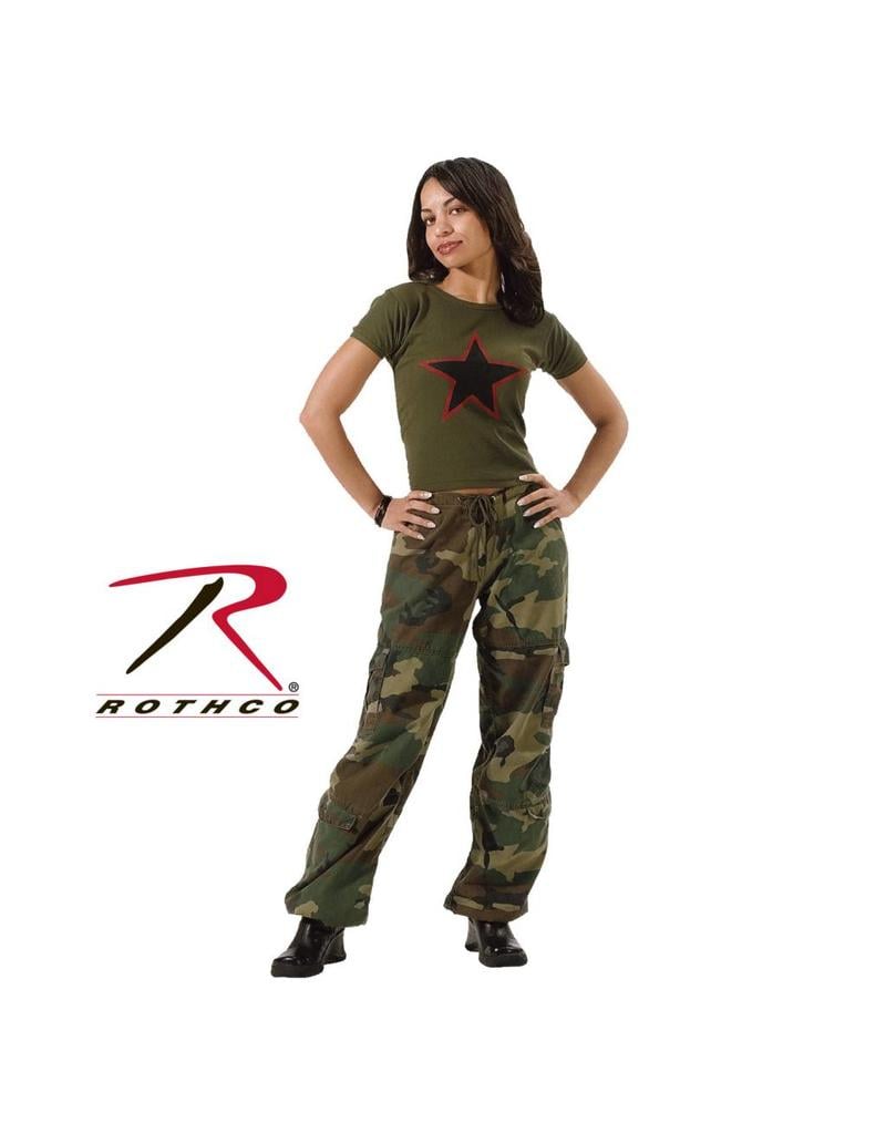 ROTHCO Rothco Womens Camo Vintage Paratrooper Fatigue Pants