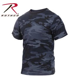 ROTHCO T-shirt Chandail Camo Bleu De Nuit Rothco