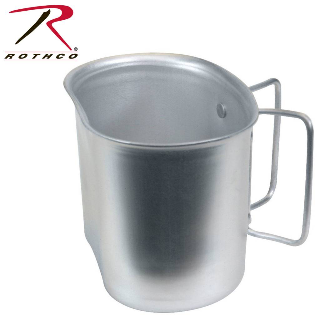 Rothco GI Style Aluminum Canteen Cup Army Supply Store Military