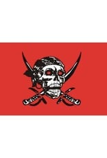 DRAPEAU IMPORT Flag Pirate Red