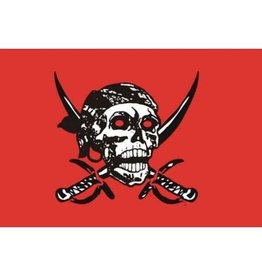 DRAPEAU IMPORT Flag Pirate Red
