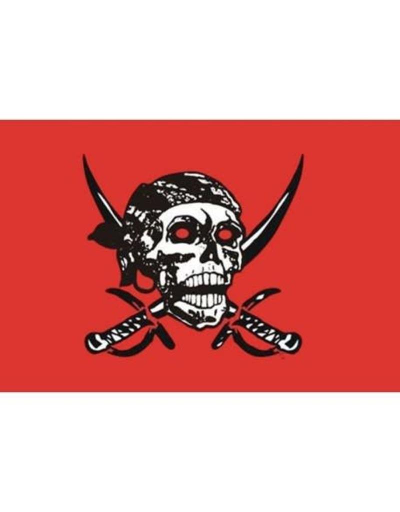 DRAPEAU IMPORT Drapeau Pirate Tout Red 2 Sabre