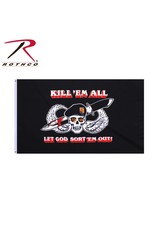 ROTHCO Drapeau Militaire Kill Em All Rothco