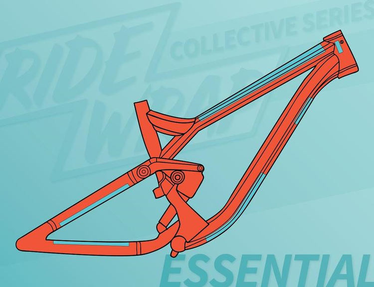 Ridewrap Essential Frame Protection Kit, Collective Series, Clear Gloss Finish
