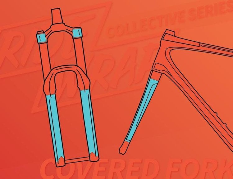 Ridewrap Protection pour fourche, Collective Series, fini lustré