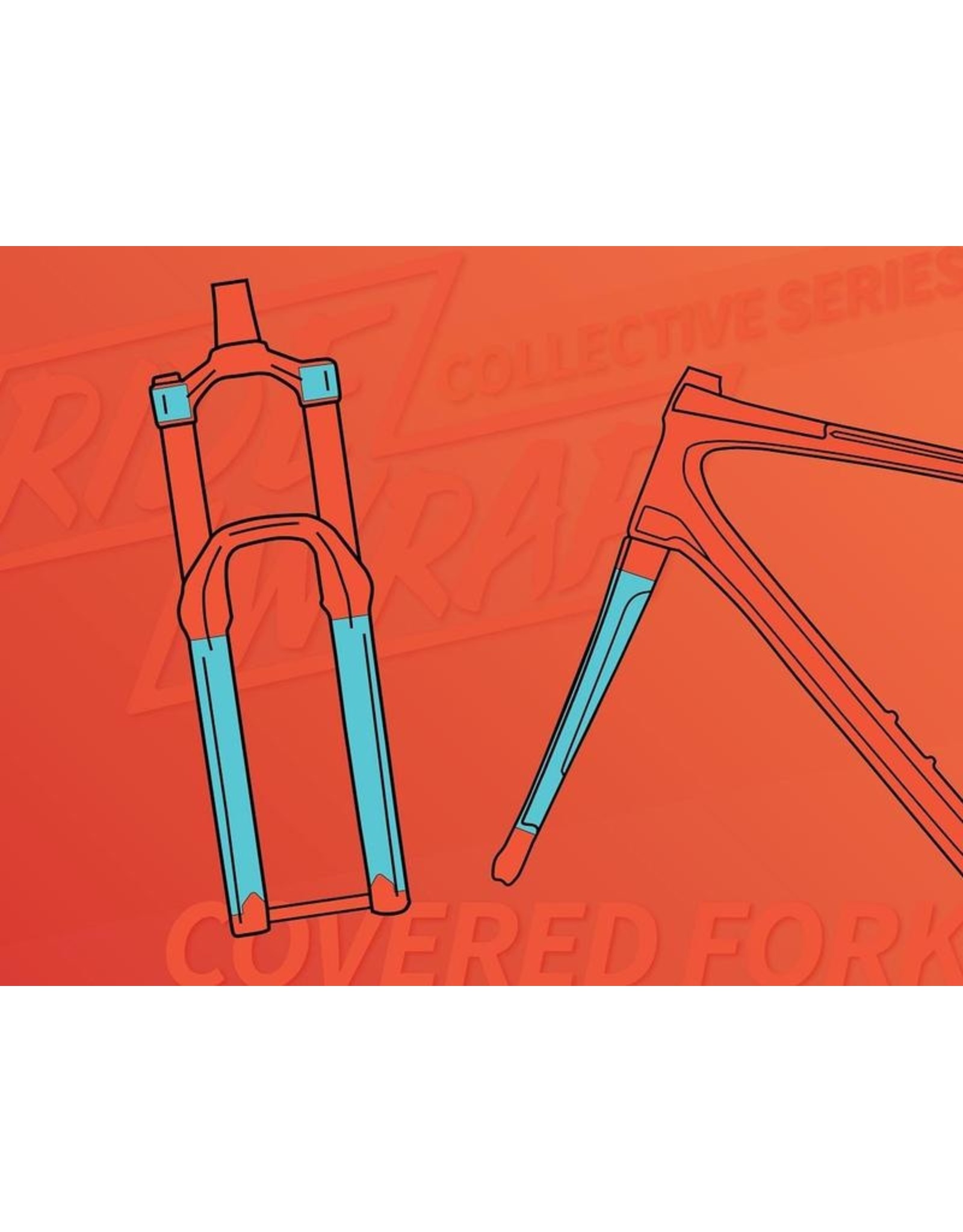Ridewrap Ridewrap Covered Fork Protection Kit, Collective Series, Clear Matte Finish