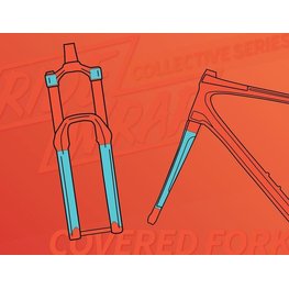 Ridewrap Protection pour fourche, Collective Series, fini mat