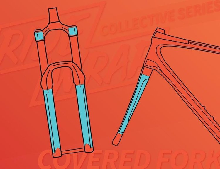 Ridewrap Protection pour fourche, Collective Series, fini mat