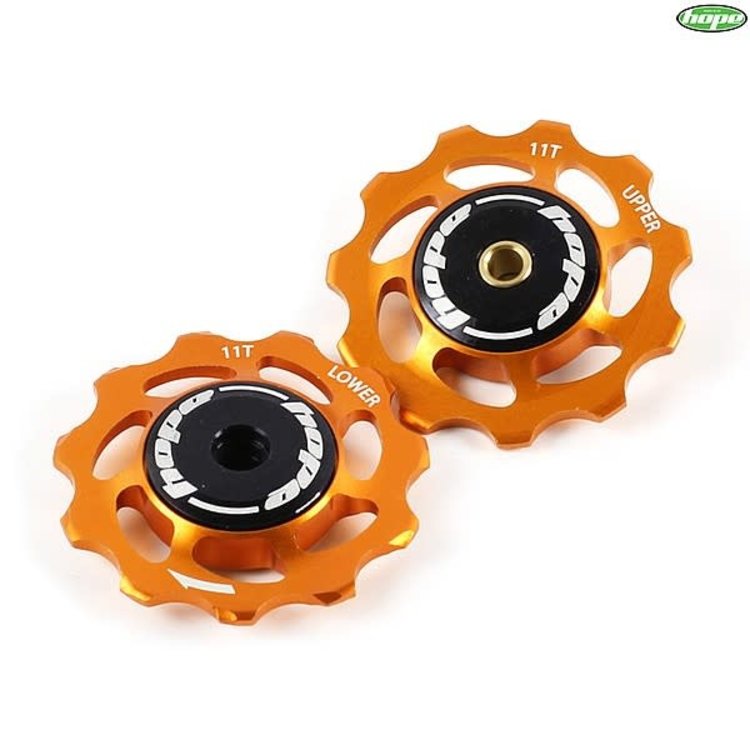 Hope JOCKEY WHEELS 11T PAIR ORANGE