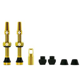 Muc-Off Valve Tubeless, Presta, 44mm, Or, Paire