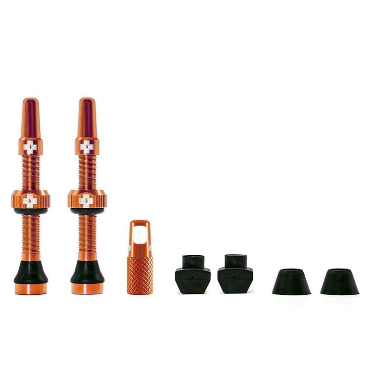 Muc-Off Muc-Off Tubeless Valve Presta 44mm - Orange (Pair)