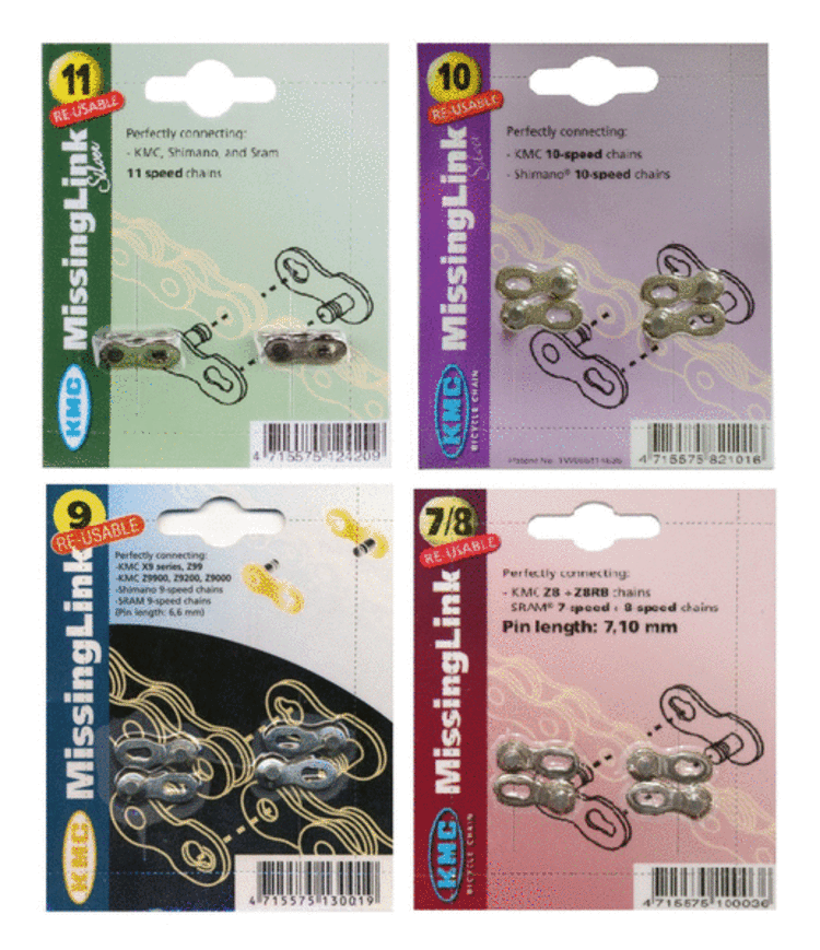 KMC MISSINGLINK 10 vitesses Carton de 2 paires ARG