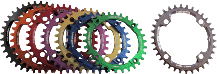 BLACKSPIRE Pateau snagletooth, 104 BCD 30D, noir