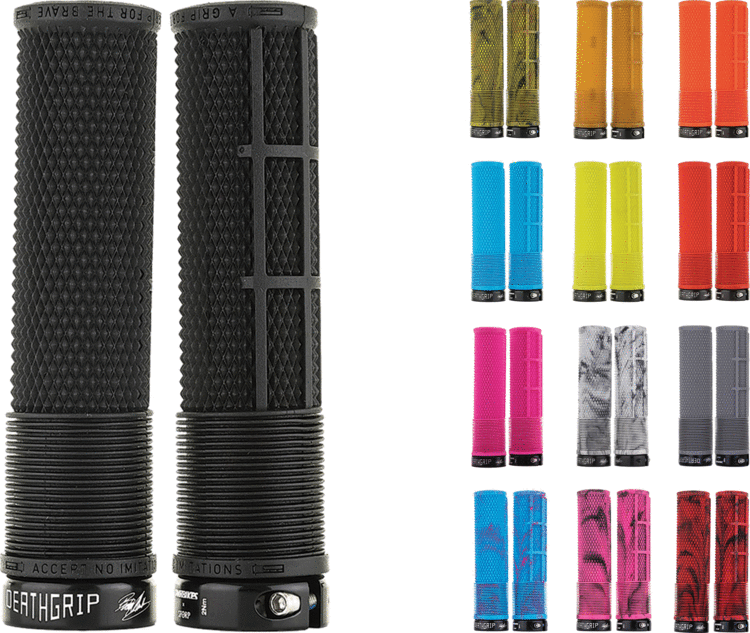 DMR Poignée DMR jaune fluo Dead Grip épaisse.