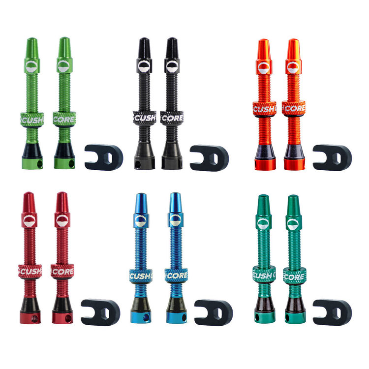 CUSHCORE VALVE STEMS 44MM GREEN (2 PACK)