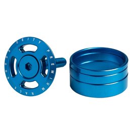Deity Headset cap and spacer, 1-1/8'', Blue