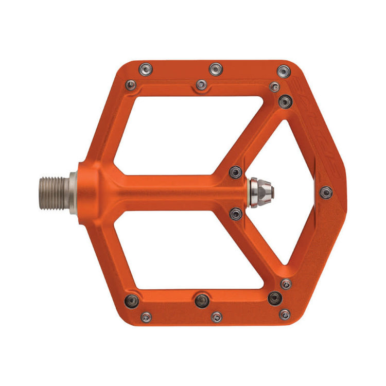 SPANK Pédales plates Spank spike orange en aluminium