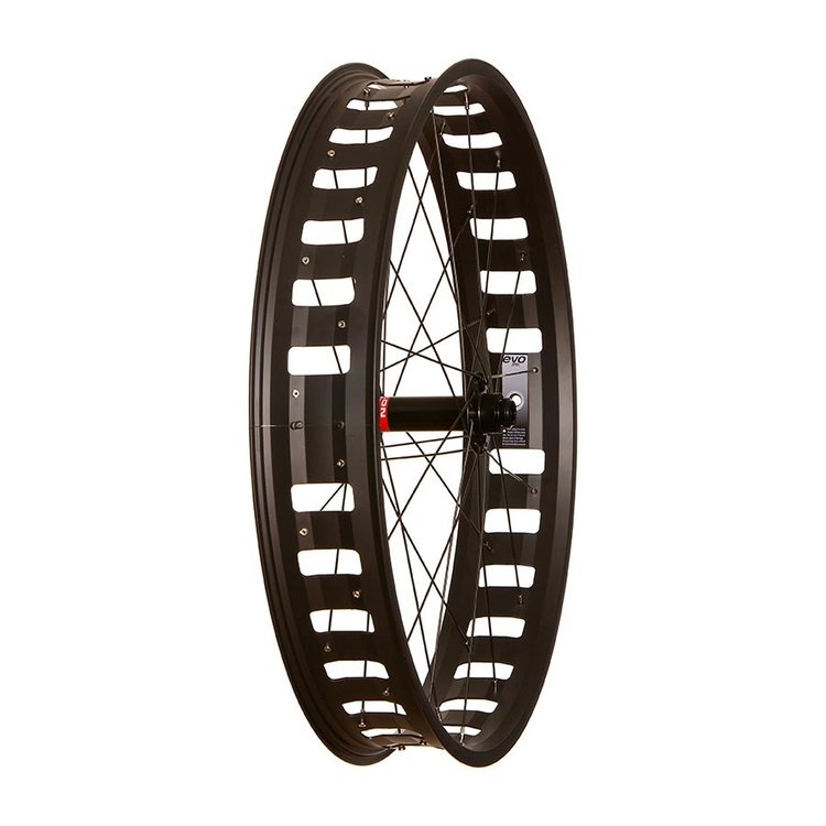 Wheel Shop Roue avant pour Fat, noir/ Novatec, Trous: 32, 15mm TA, 150mm, Disque IS 6-boulons
