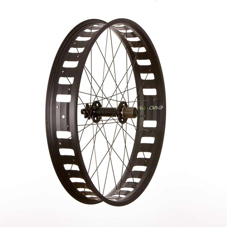 Wheel Shop Roue arrière Fat Bike, 26'' / 559, troues: 32, 12mm TA, 197mm, Disc IS 6-bolt, Shimano HG