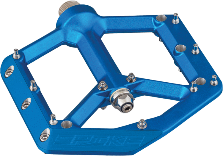 SPANK Pédale plate, montagne, SPIKE, BLEU