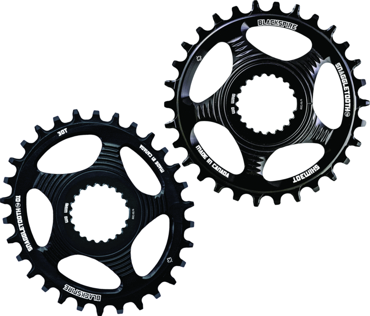 BLACKSPIRE Plateau , étroit-large, shimano montage directe, ovale 30t, noir