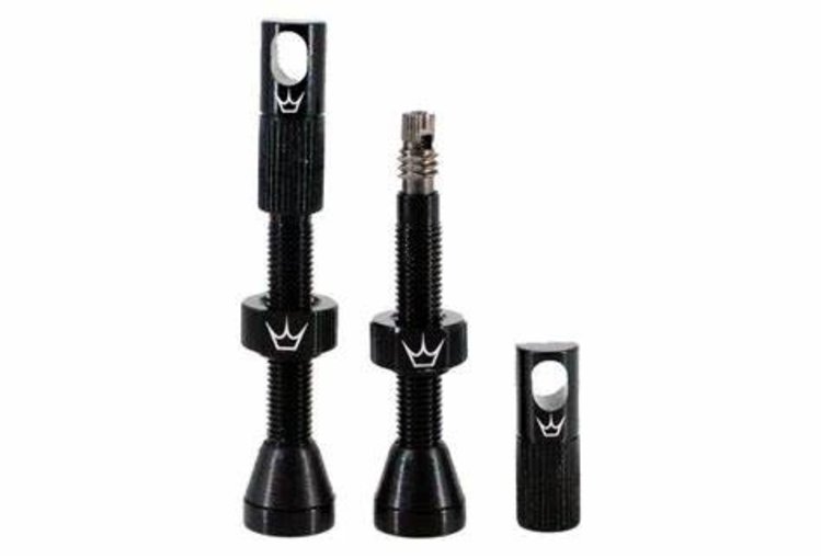 PEATYS Tubeless valves, 42mm, Black, pack of 2