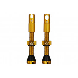 PEATYS Tubeless valves, 42mm, Gold, pack of 2