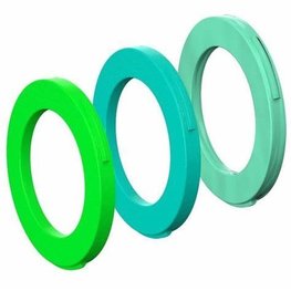 Magura 4 Piston Brake Caliper Rings, Neon Green/Cyan/Mint Green (x4 of each colour)
