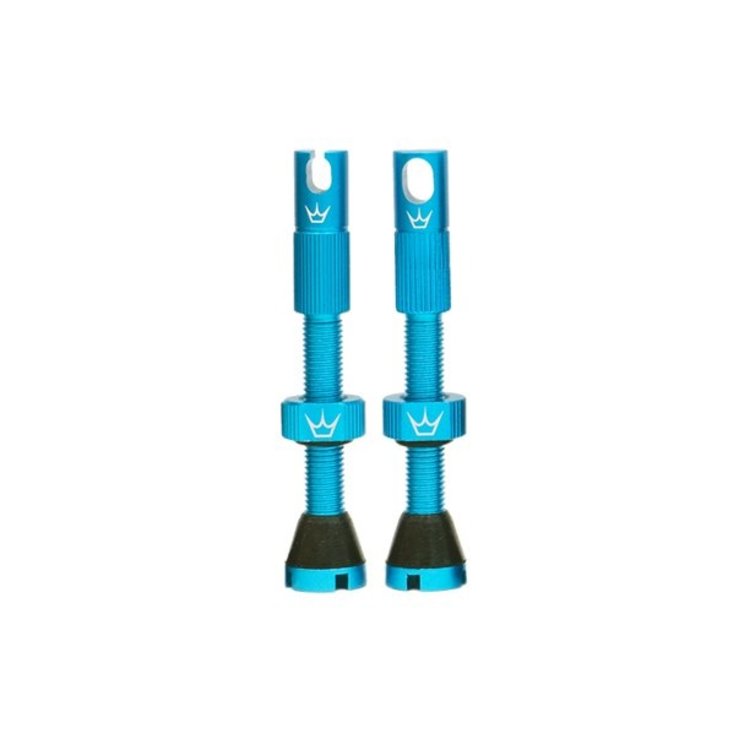 PEATYS Valves tubeless, 42mm, turquoise, paquet 2